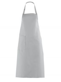 Hellgraue Latzschürze